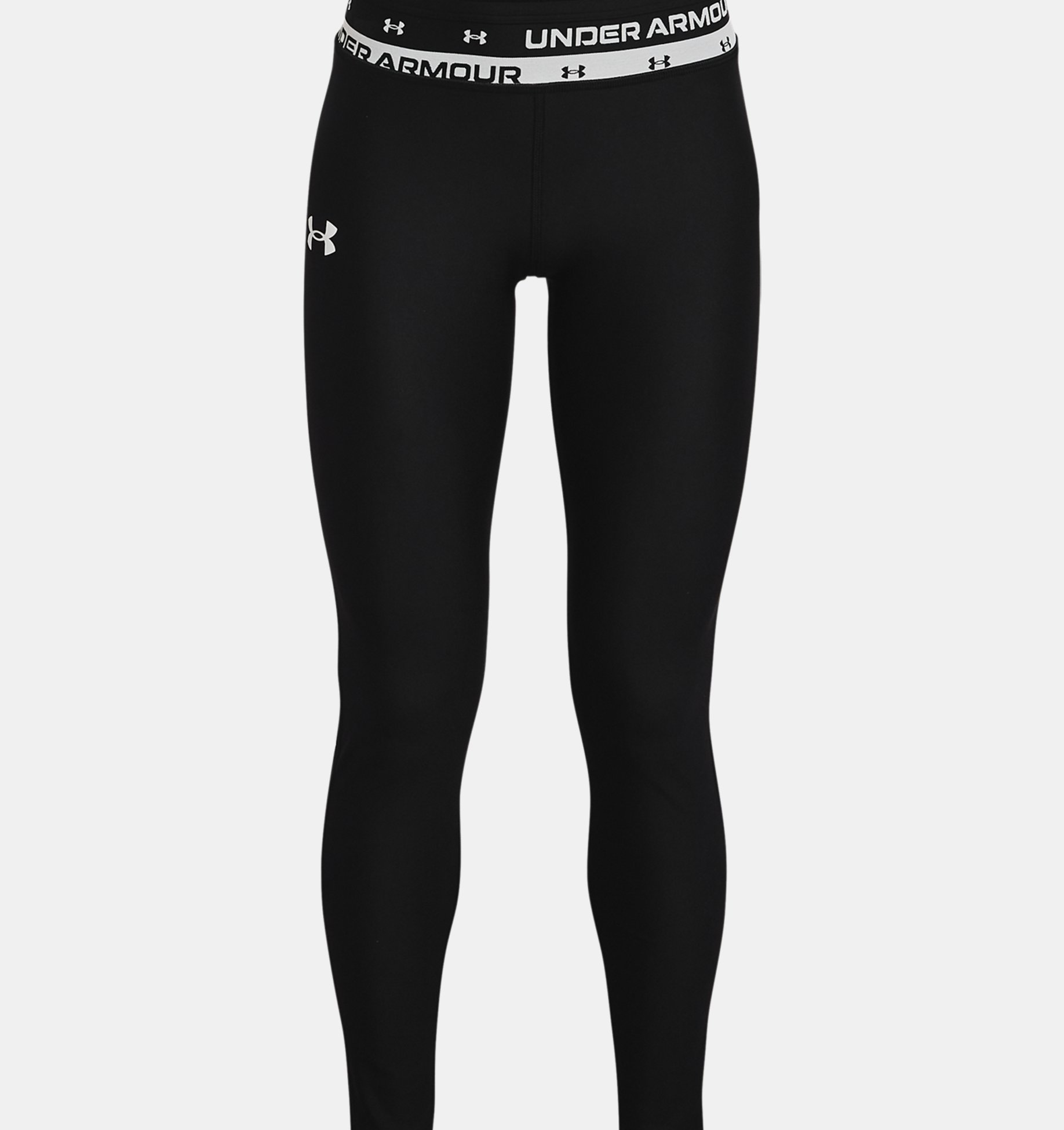 Under Armour UA HeatGear Ladies Graphic Black Sports Training Pants L 